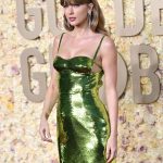 Taylor Swift Displays Her Sexy Tits in a Green Dress at the 81st Annual Golden Globe Awards (217 Photos)