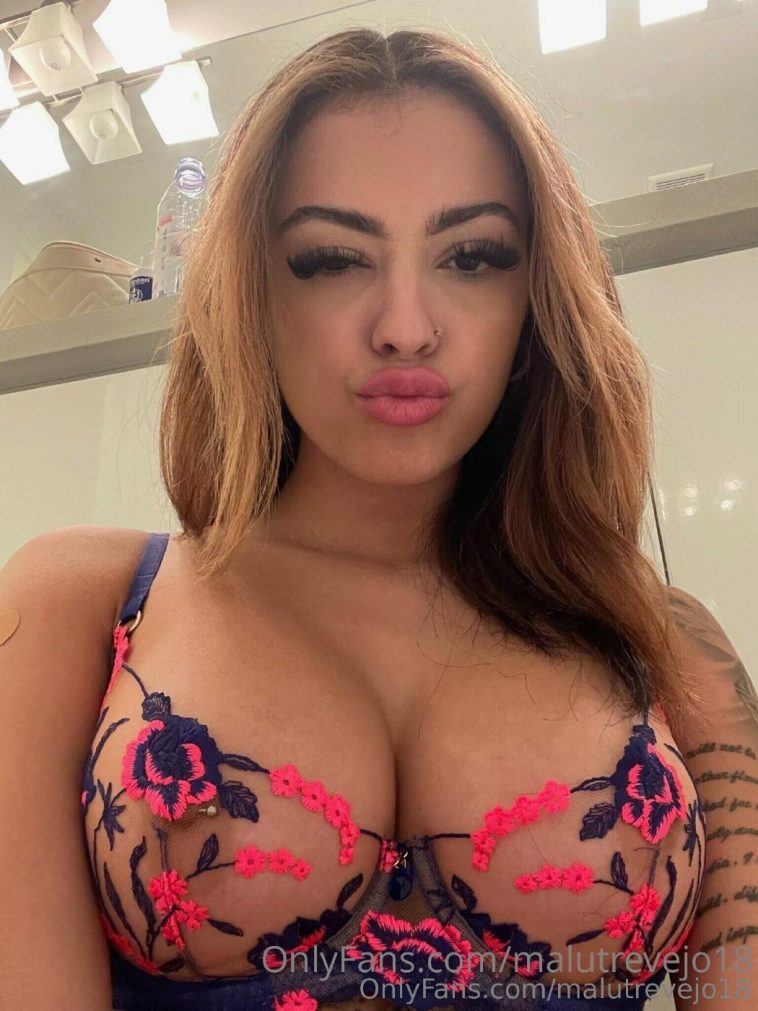 Malu Trevejo Nipple See-Through Lingerie Onlyfans Set Leaked