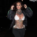 Jemma Lucy Show Off Her Big Boobs in a White Bikini Top in London (16 Photos)