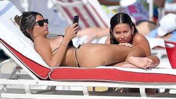 Karina Jelinek & Florencia Parise Pack on the PDA on the Beach in Miami (92 Photos)