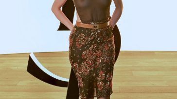 Nailea Devora Displays Her Nude Boobs at the Saint Laurent Womenswear Show in Paris (29 Photos)