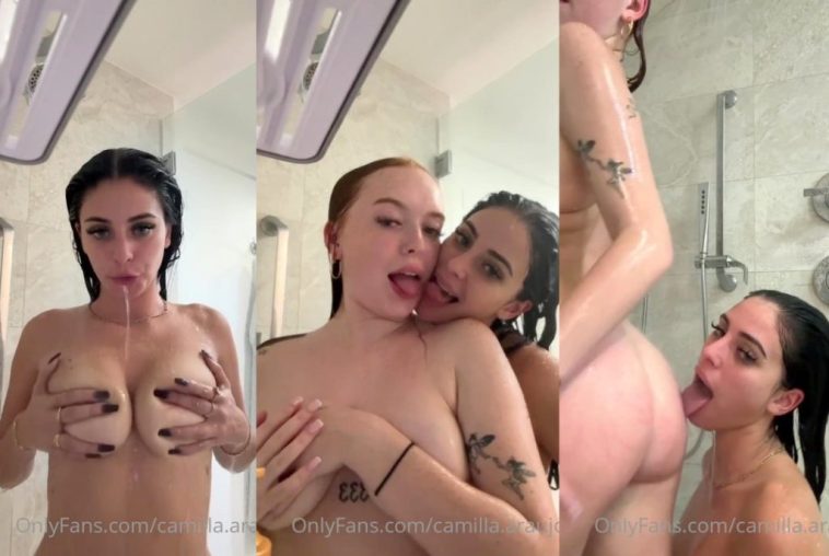 Camilla Araujo Naked Lesbian Shower PPV Video Leaked