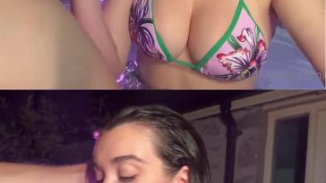 Daisy Drew Hot Tub Blowjob OnlyFans Video Leaked