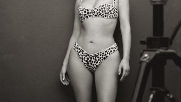 Kim Kardashian Shows Off Her Sexy Body in a Leopard Bikini (6 Photos)