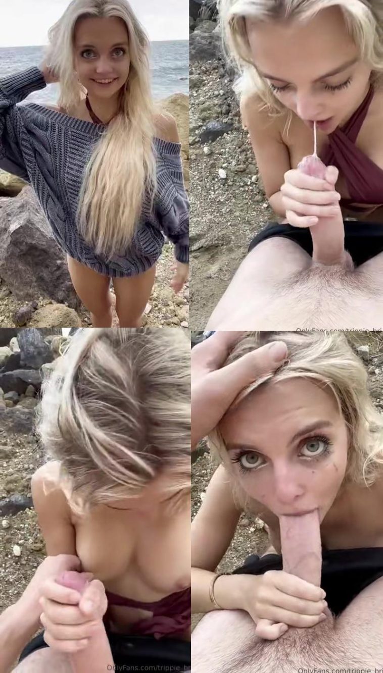 Trippie Bri Topless Beach Blowjob OnlyFans Video Leaked