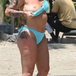 Kerry Katona Flashes Her Nude Boob on the Beach (70 Photos)