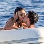 Vittoria Ceretti & Theo James Shoot a Commercial at the Faraglioni in Capri for Dolce & Gabbana (40 Photos)