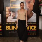 Zoë Kravitz Poses Braless at the Premiere of “Blink Twice” in NY (4 Photos)