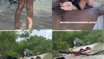 Auhneesh Nicole Outdoor Beach Blowjob OnlyFans Video Leaked