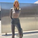 Elsa Hosk Looks Sexy in a See-Through Outfitu (8 Photos)