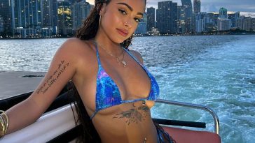 Malu Trevejo Sexy Bikini Boat Onlyfans Set Leaked