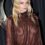 Abbey Lee Kershaw Displays Her Nude Tits at the Saint Laurent Show in Paris (35 Photos)