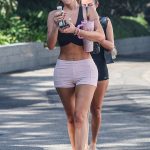 Anastasia Karanikolaou Shows Off Her Sculpted Abs with a Friend in Brentwood (60 Photos)