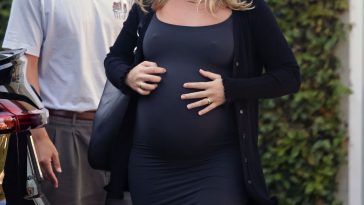 Margot Robbie Puts Her Pregnant Boobs on Display as She Wraps a Film Project in LA (56 Photos)