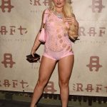 Mia Winward Flashes Her Nude Tits in a See-Through Dress in Manchester (13 Photos)