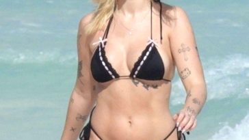 Lottie Moss Looks Hot in in a Black Bikini While on Vacation in Tulum (74 Photos)